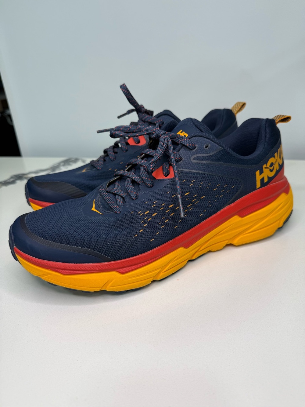 Hoka One One Challenger ATR 6 Men's Shoes Size 12.5D Outer Space/Radiant Yellow